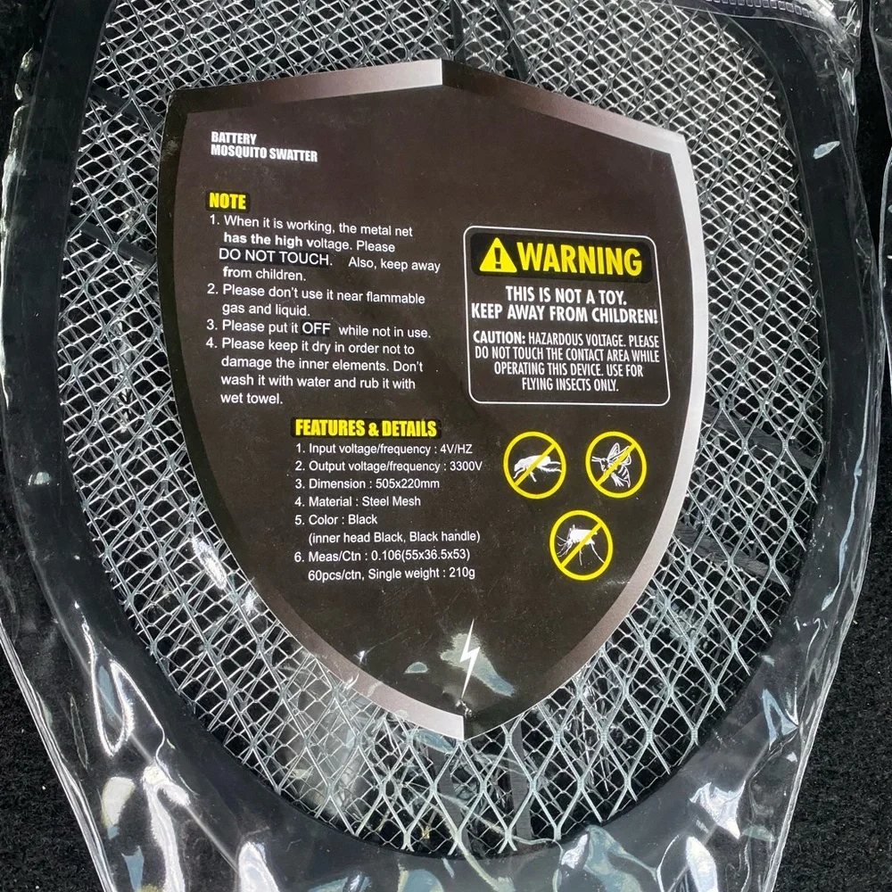 2pc 20x9” Battery powered bug swatter. - Picture 2 of 4